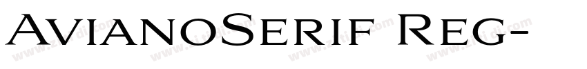 AvianoSerif Reg字体转换 AvianoSerif Reg字体转换